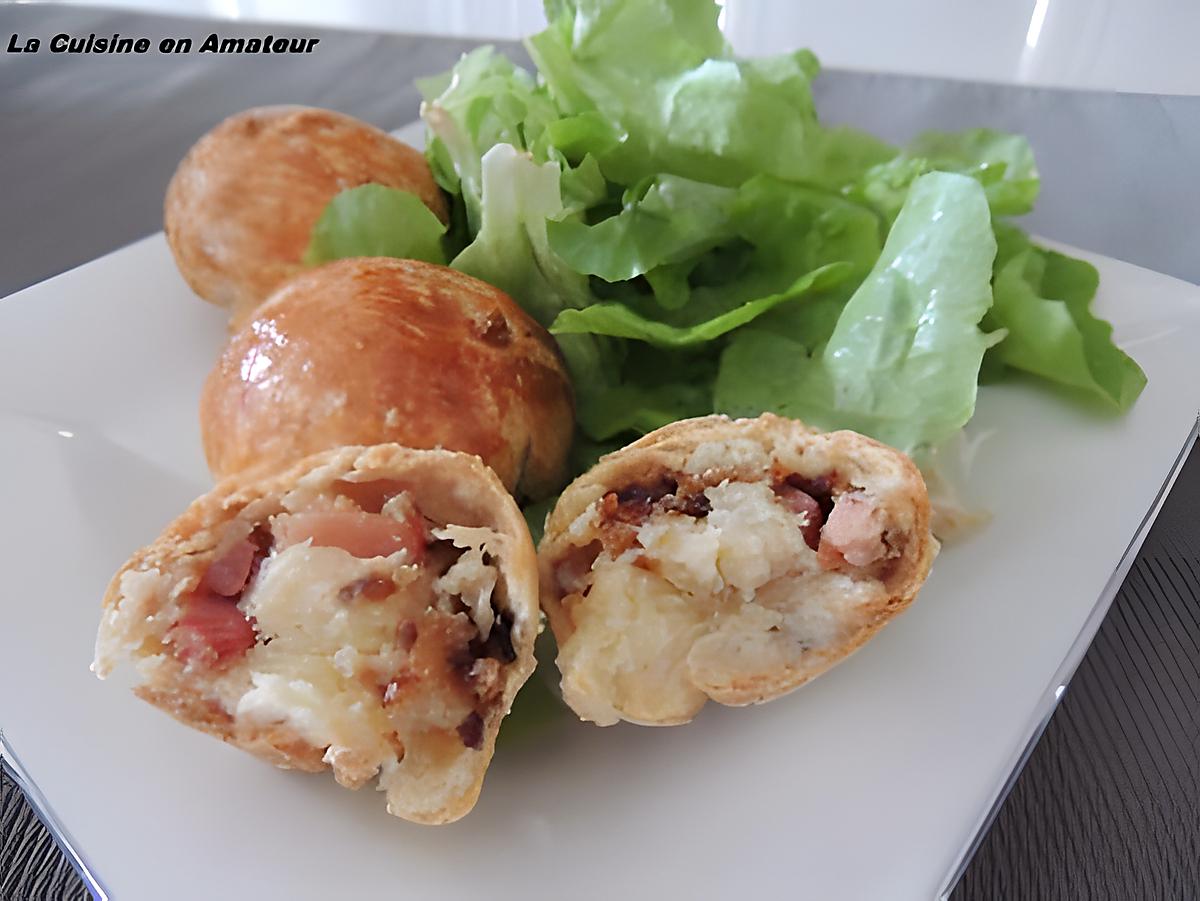 recette Petits pains au chorizo et oignons frits