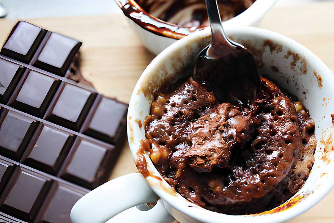 Gateau Mug-Brownies fondant au micro-ondes