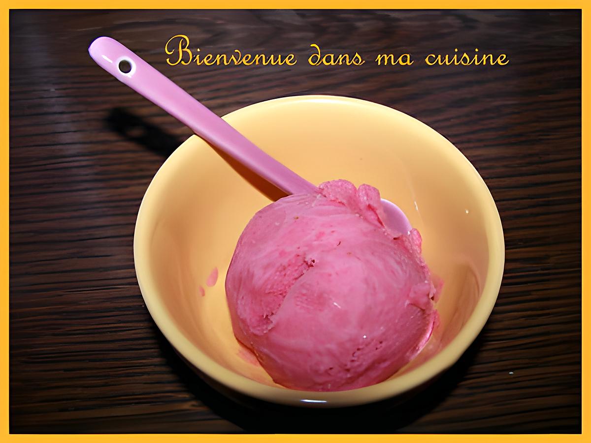 recette Glace à la fraise