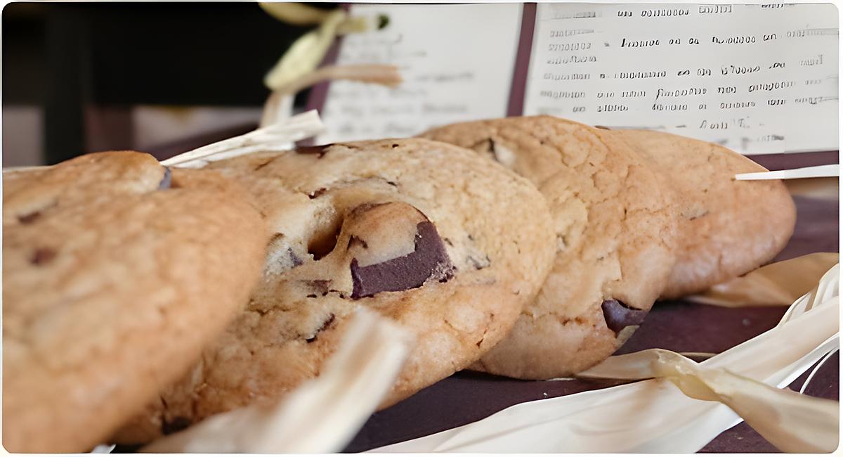 recette Cookies crousti-moelleux au chocolat et fleur de Sel