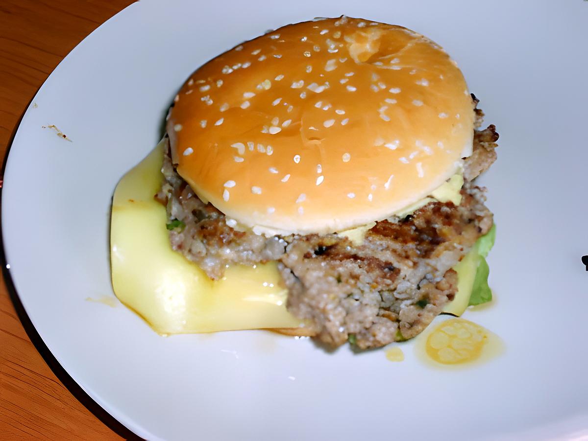 recette Burger de porc à la plancha