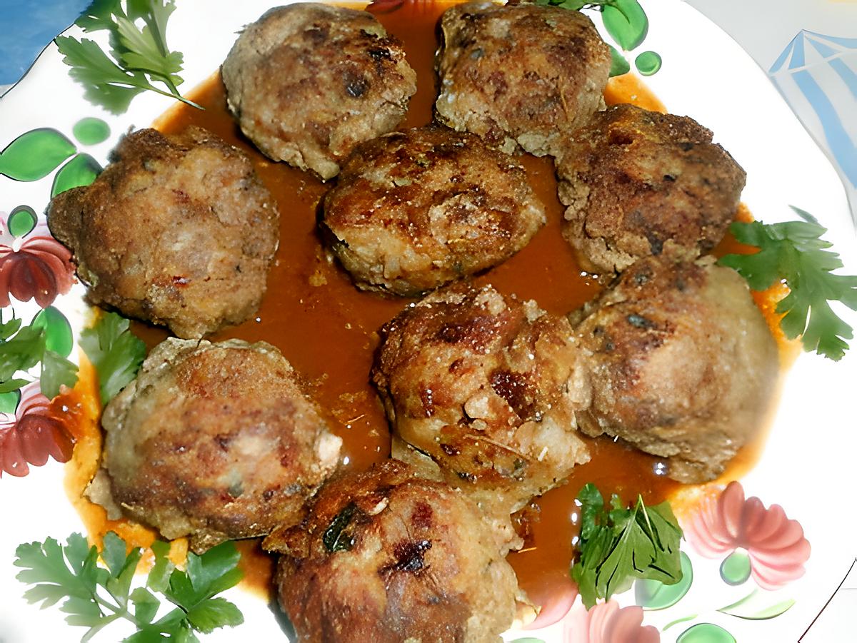 recette Boulettes de boeuf sauce épicée