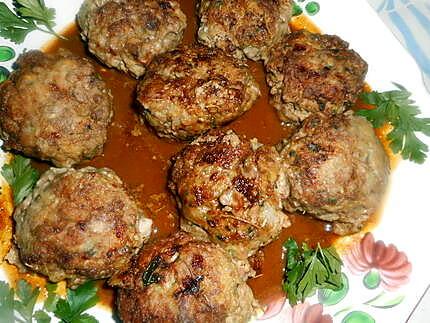 recette Boulettes de boeuf sauce épicée