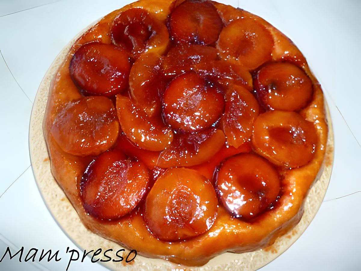 recette Tarte tatin aux prunes