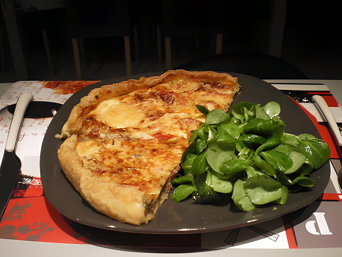 recette Quiche jambon / tomate / chèvre