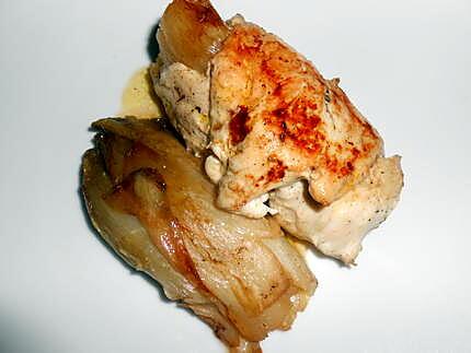 recette PAUPIETTE DE POULET AUX ENDIVES