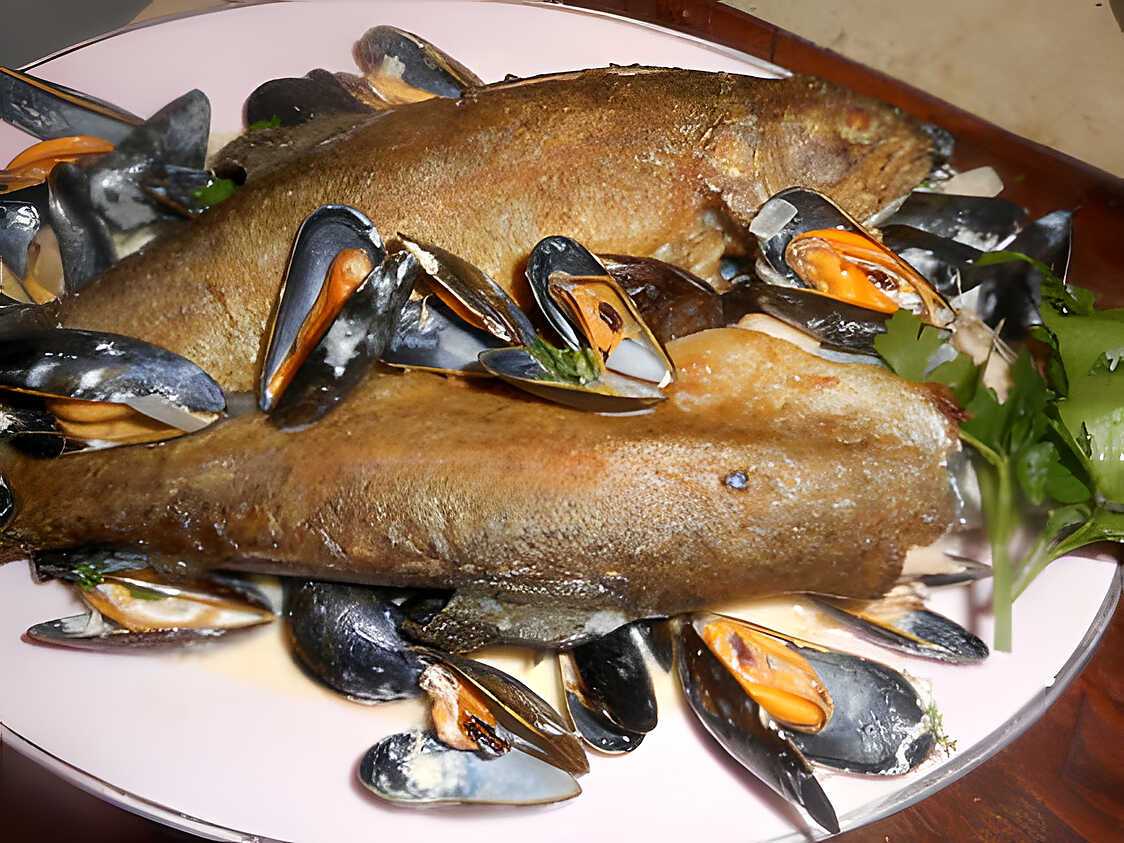 Recette de Truite aux moules de bouchot