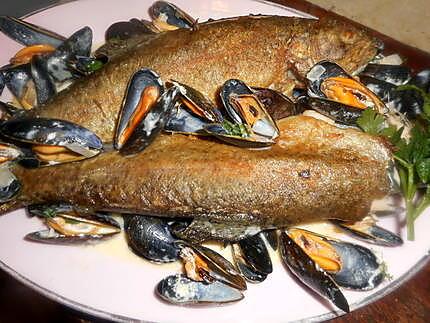 recette Truite aux moules de bouchot