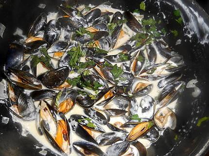 recette Truite aux moules de bouchot