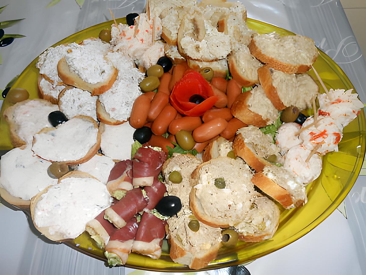 recette MON PETIT PLATEAU APERITIF