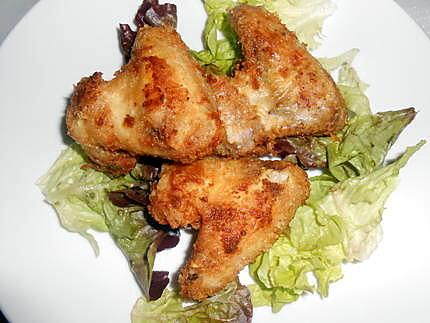 recette MES PETITES AILES DE POULET FRITES