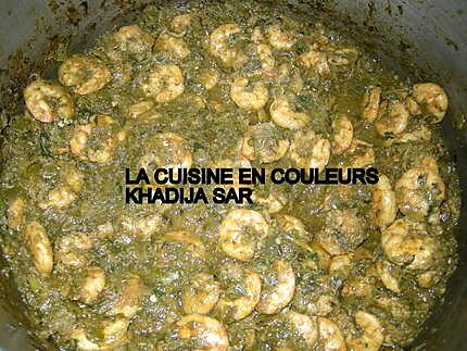 recette Nouilles aux crevettes