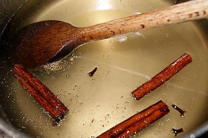 recette clémentines et framboises au sirop