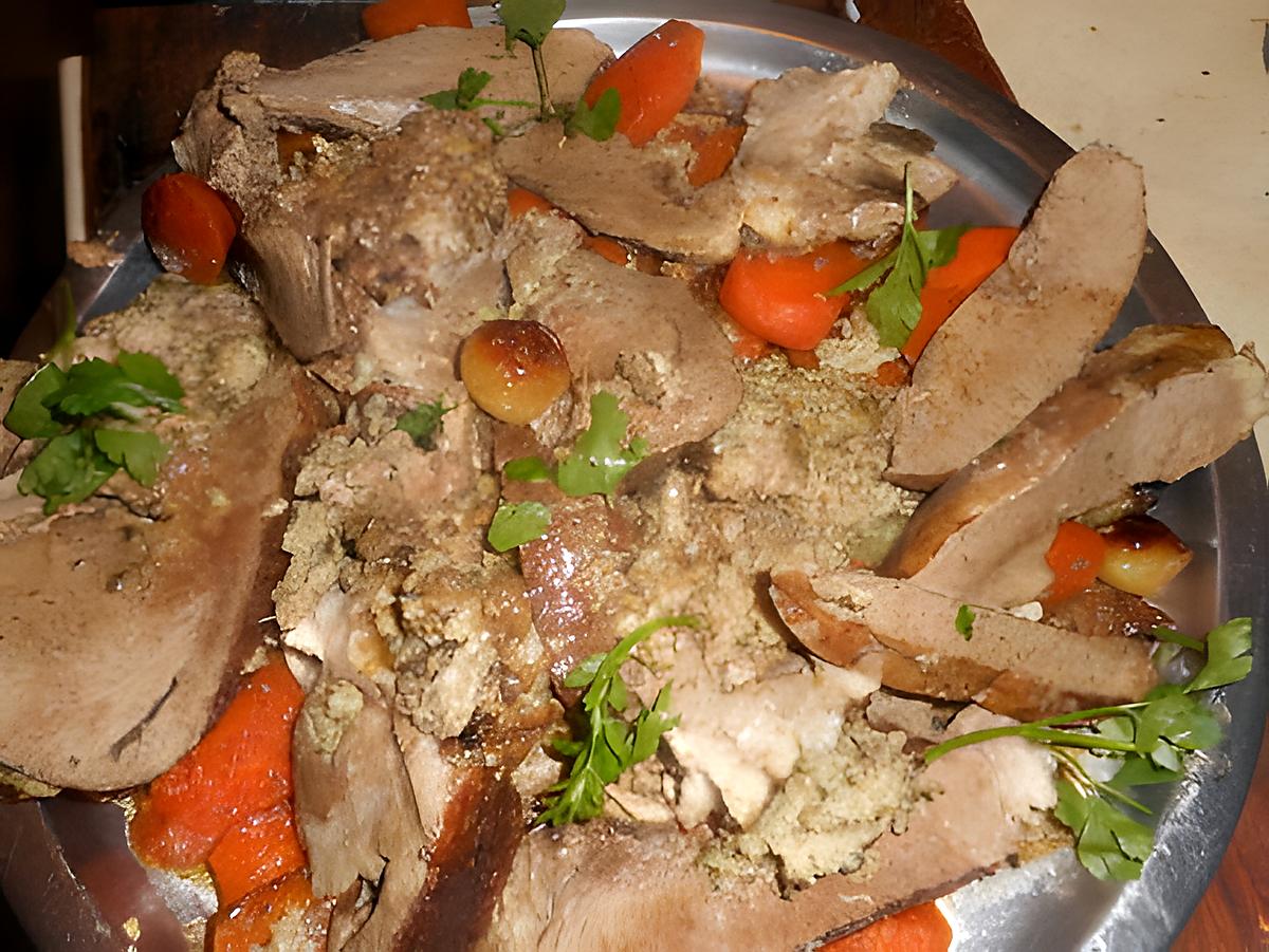 recette Coeur de veau farci, carottes confites