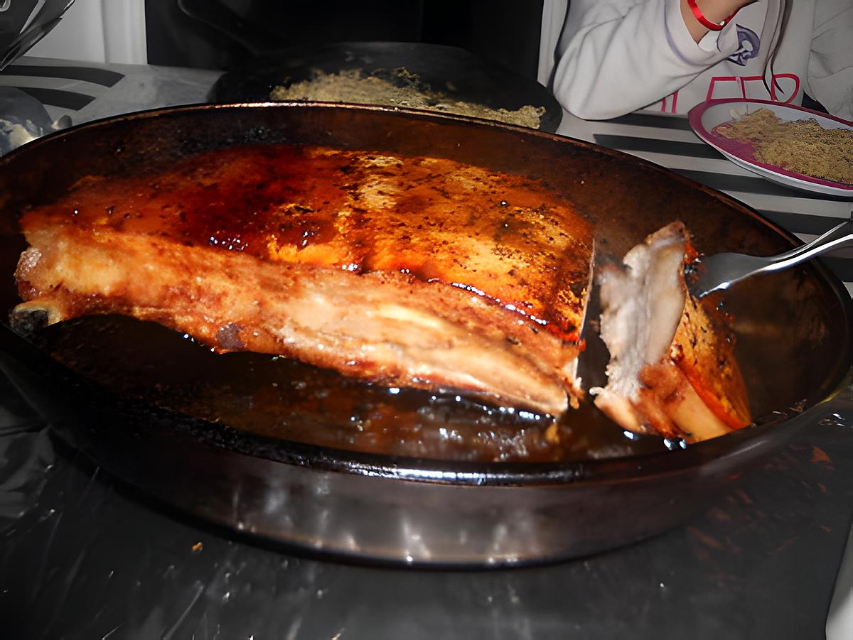 recette Poitrine de porc grillé au four