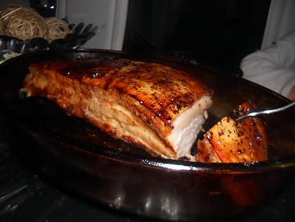 recette Poitrine de porc grillé au four