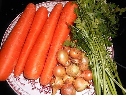 recette Coeur de veau farci, carottes confites
