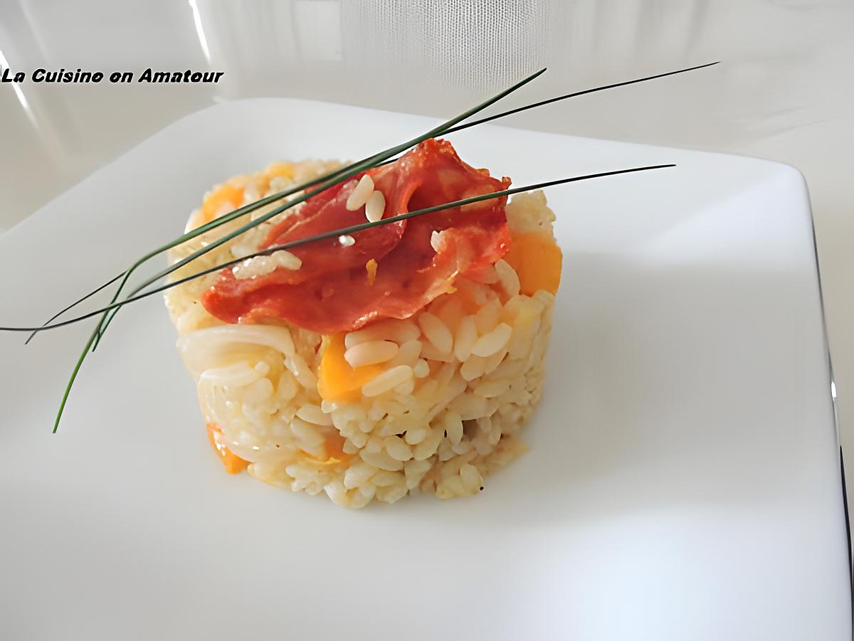 recette Risotto au chorizo et lard