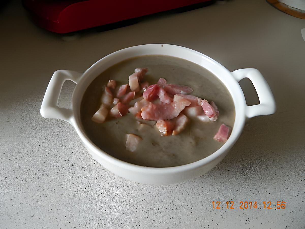 recette Velouté de lentilles et lardons