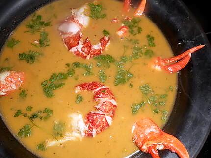 recette Nage de homard aux épices