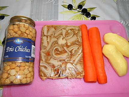 recette TRIPES AUX POIS CHICHES CAROTTES ET POMMES DE TERRE