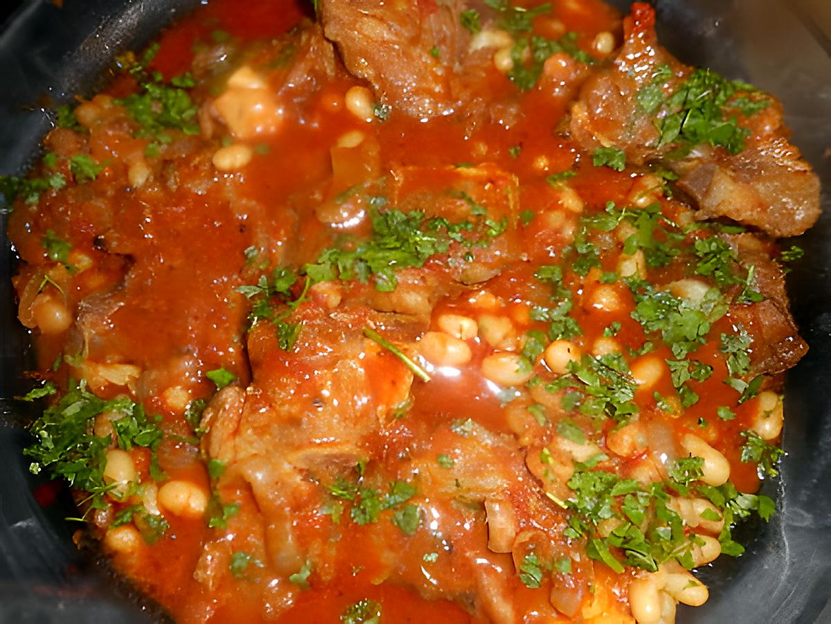 recette Collier d agneau au paprika et haricots blancs