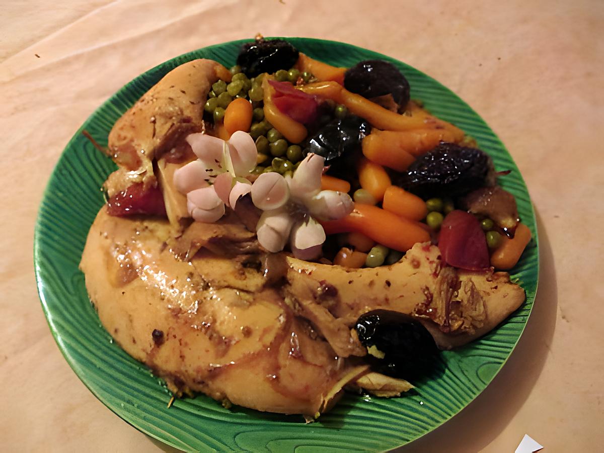 recette Poulet au vin de pruneaux sans vin