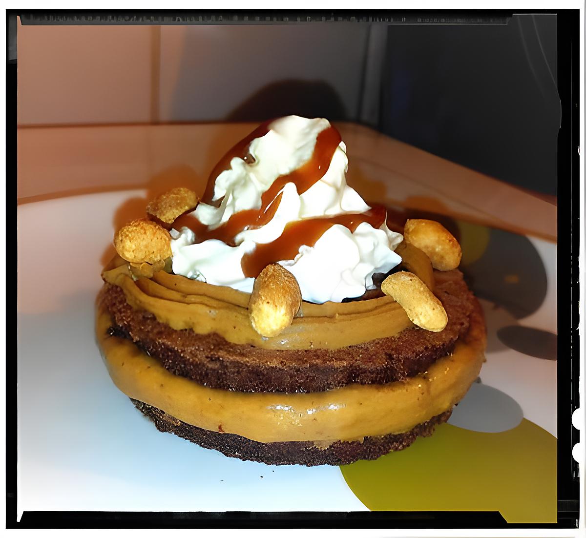 recette bouchée chocolat-dakatine et sa chantilly-caramel