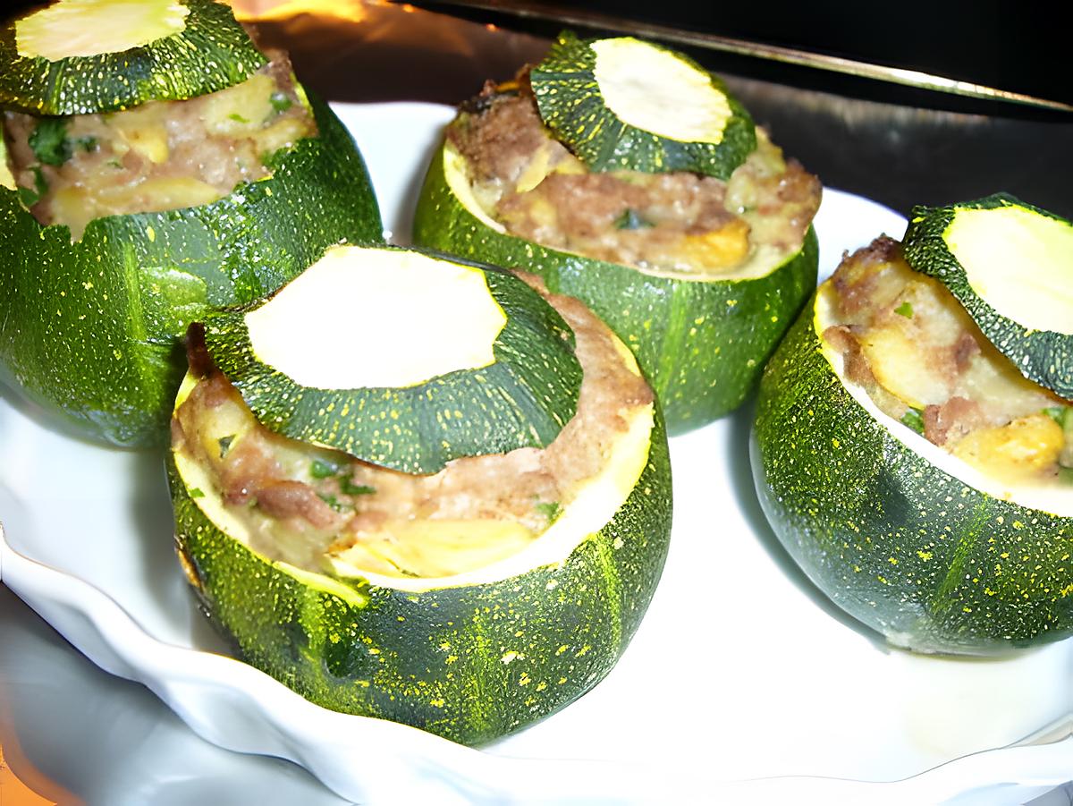 recette Courgettes farcies..