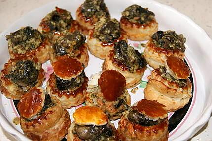 recette Bouchées d'escargots à la provençale.