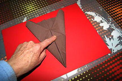 recette Pliage de serviette en botte de lutin