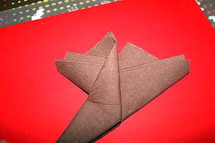 recette Pliage de serviette en botte de lutin