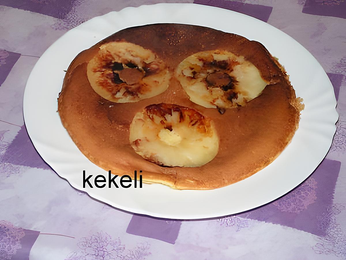 recette crêpes au pommes poêlées