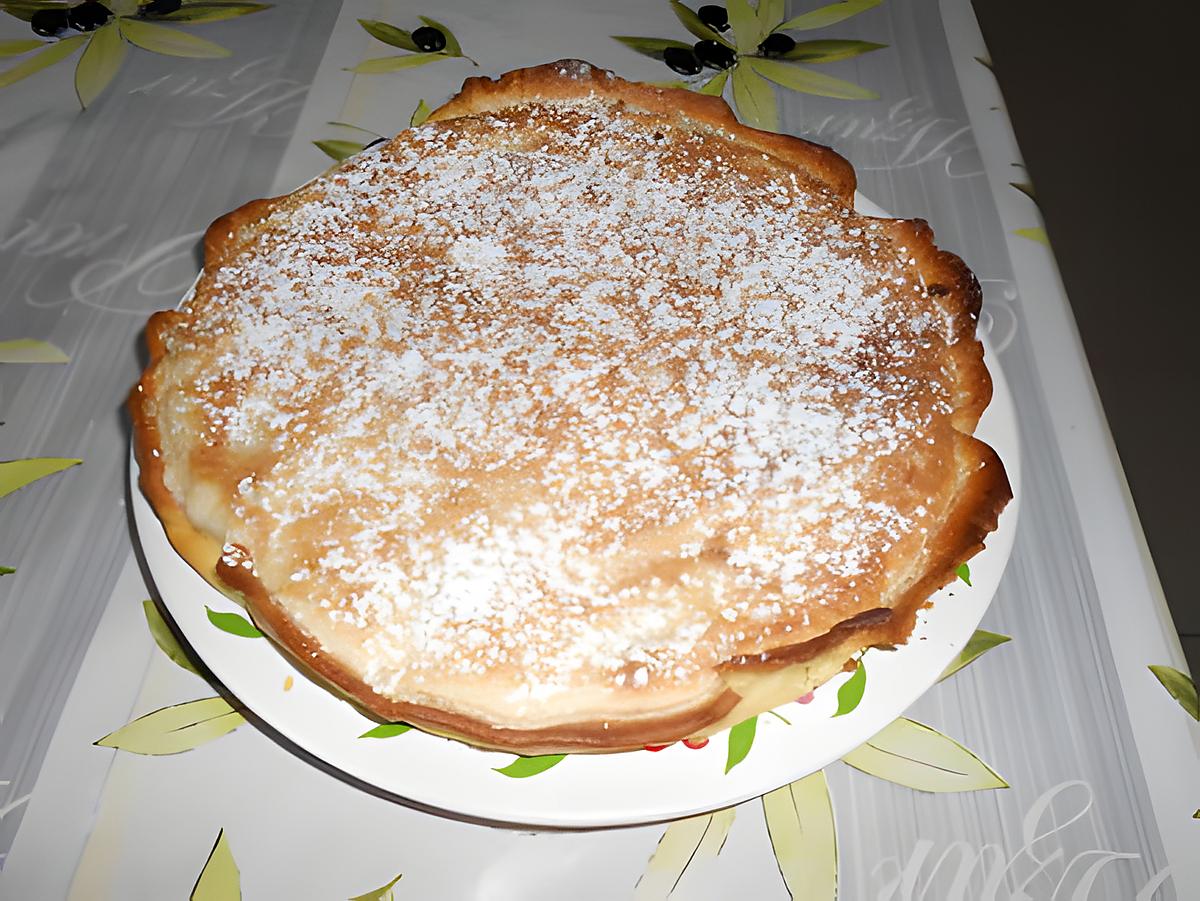 recette TARTE AUX POMMES  VANILLE CREME MOUSSEUSE