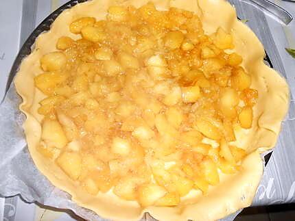 recette TARTE AUX POMMES  VANILLE CREME MOUSSEUSE