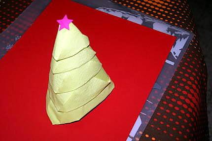 recette Pliage de serviette en sapin