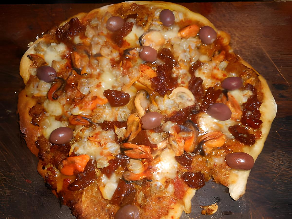 recette Pizza aux moules et aux coques