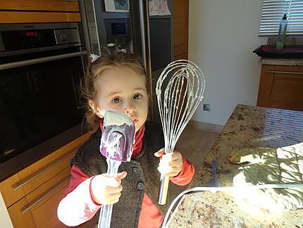 recette RAINBOW CAKE pour l anniversaire de JADE a l ecole