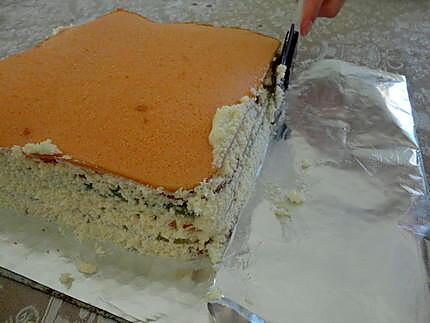 recette RAINBOW CAKE pour l anniversaire de JADE a l ecole