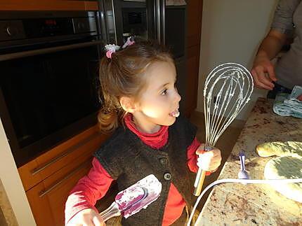 recette RAINBOW CAKE pour l anniversaire de JADE a l ecole