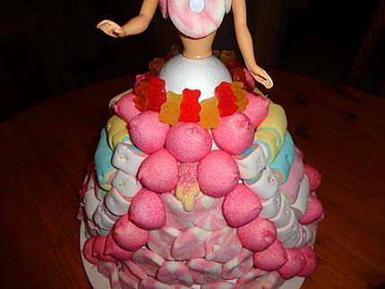 recette barbie en bombons pour les 3 ans de JADE