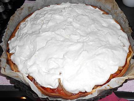 recette TARTE AUX FRUITS MERINGUE AUX AMANDES