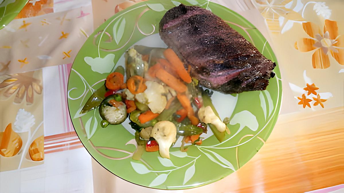 recette Magret de canard aux petits legumes