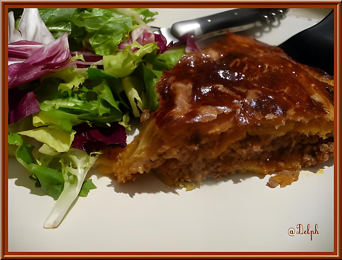 recette Tourte à la viande hachée et sauce tomate