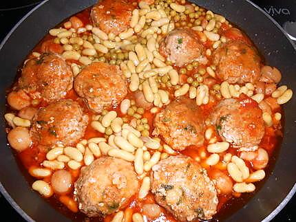 recette BOULETTES DE VEAU AUX NOISETTES SAUCE TOMATE