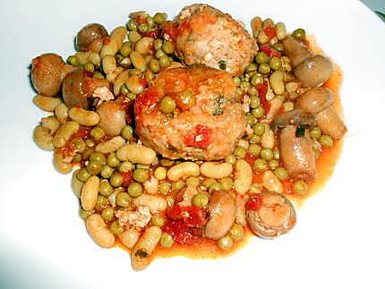 recette BOULETTES DE VEAU AUX NOISETTES SAUCE TOMATE