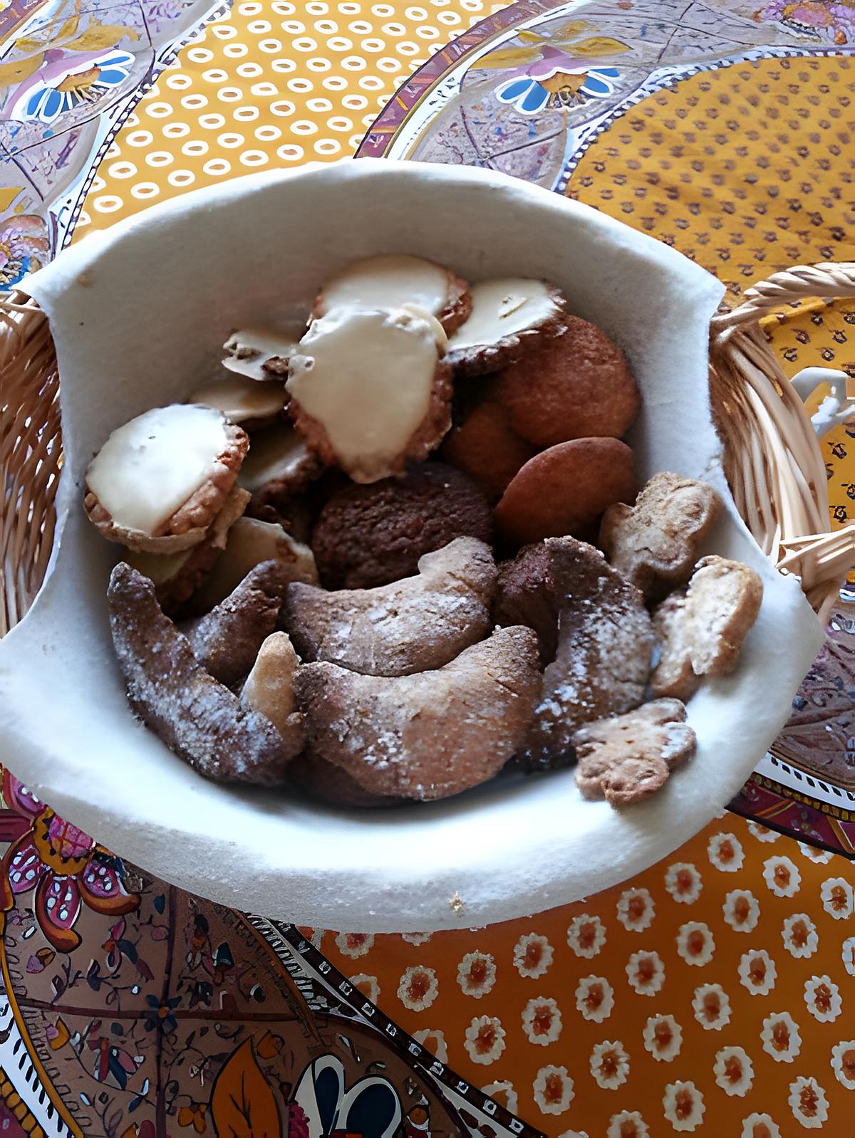 recette Corbeille de petits biscuits de Noël variés