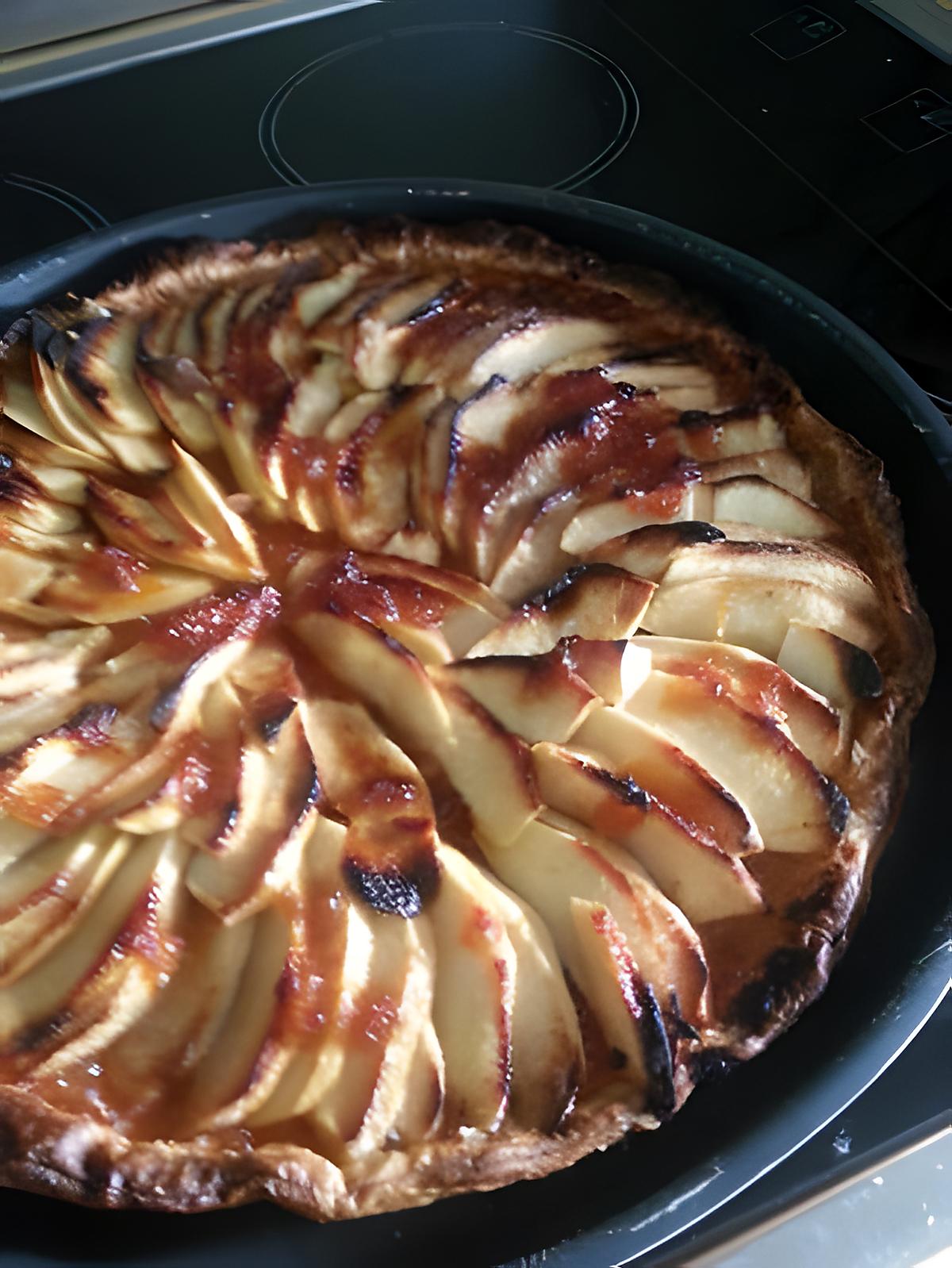 recette Tarte fine aux pommes toute bête (mais super bonne)