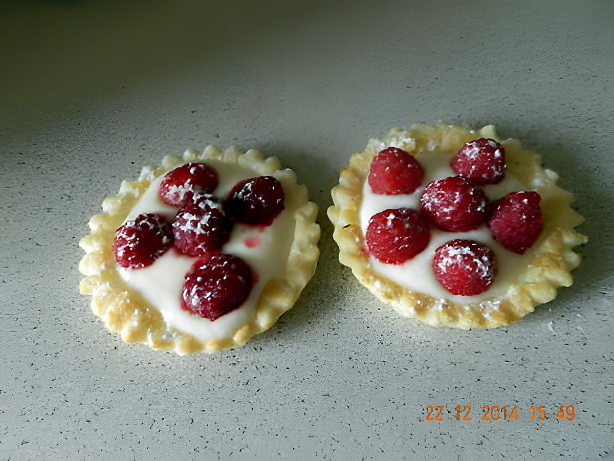 recette Tartelettes aux framboises