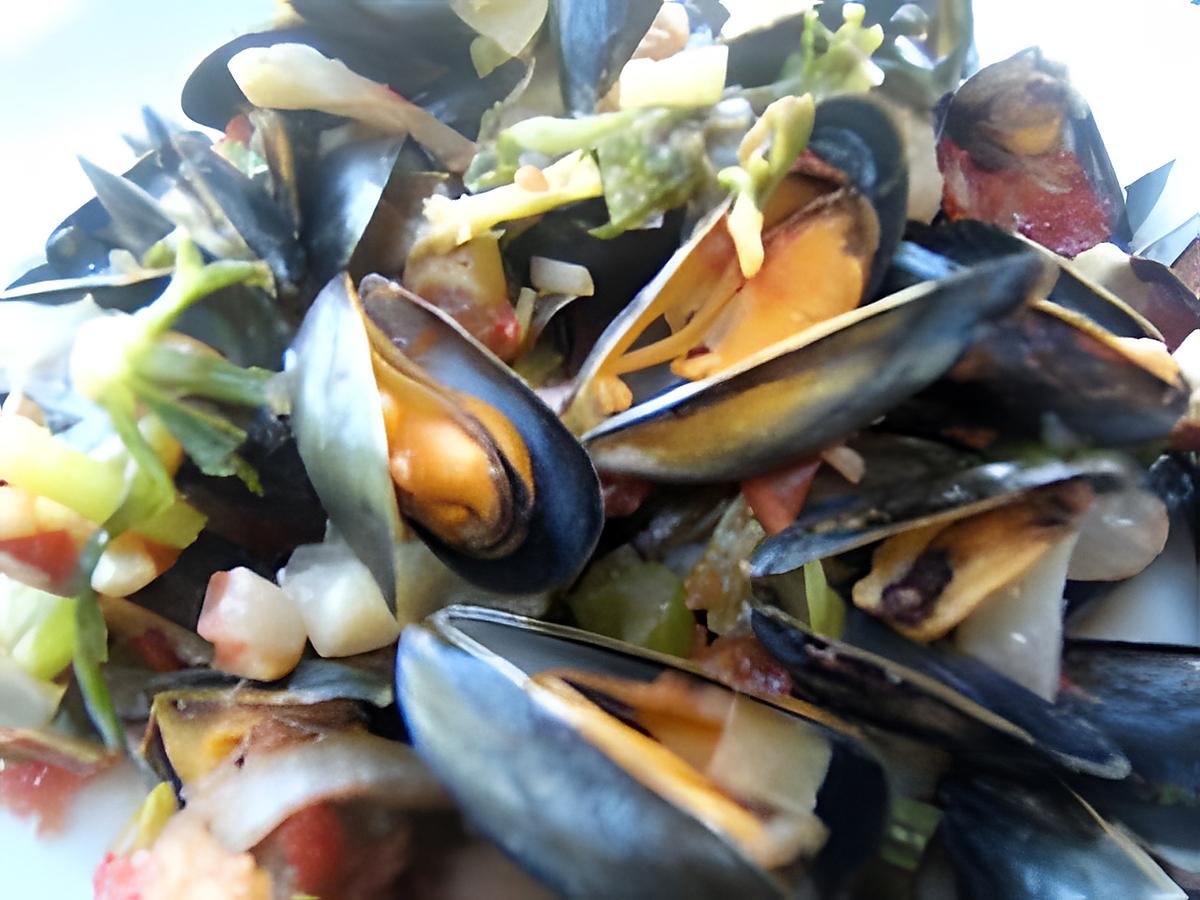 recette Moules belle époque